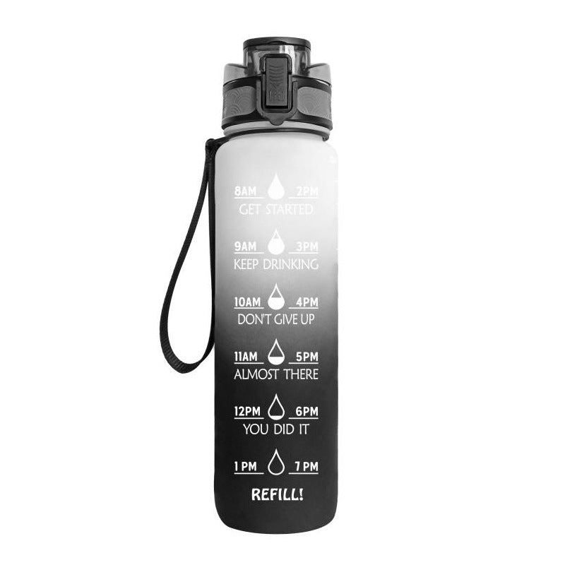 HydraTrack | Stylische Motivations-Wasserflasche 1L BPA-frei mit Zeita ...